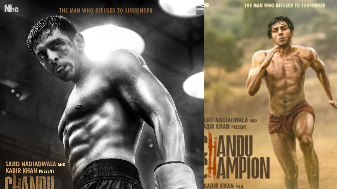 "Bhaiiii ne aaag laga di...  Champion Aa raha hai" says Netizens as they shower love on the second look poster of Kartik Aaryan starrer Chandu Champion 895386