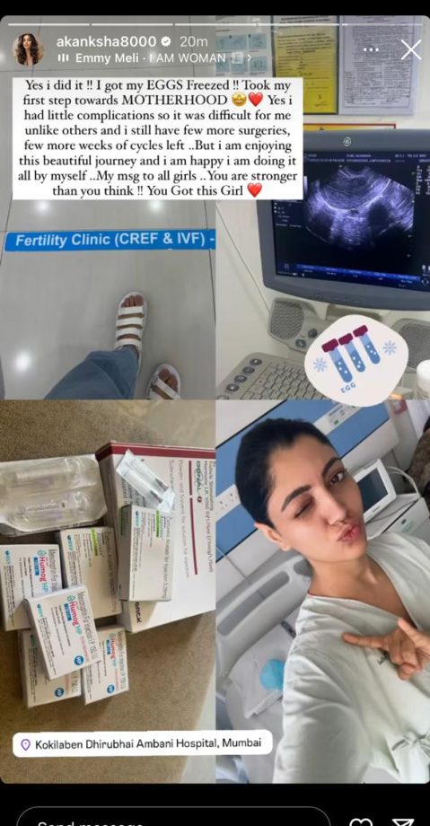 Bigg Boss Fame Akansha Puri Undergoes Egg Freezing Surgery Says, 