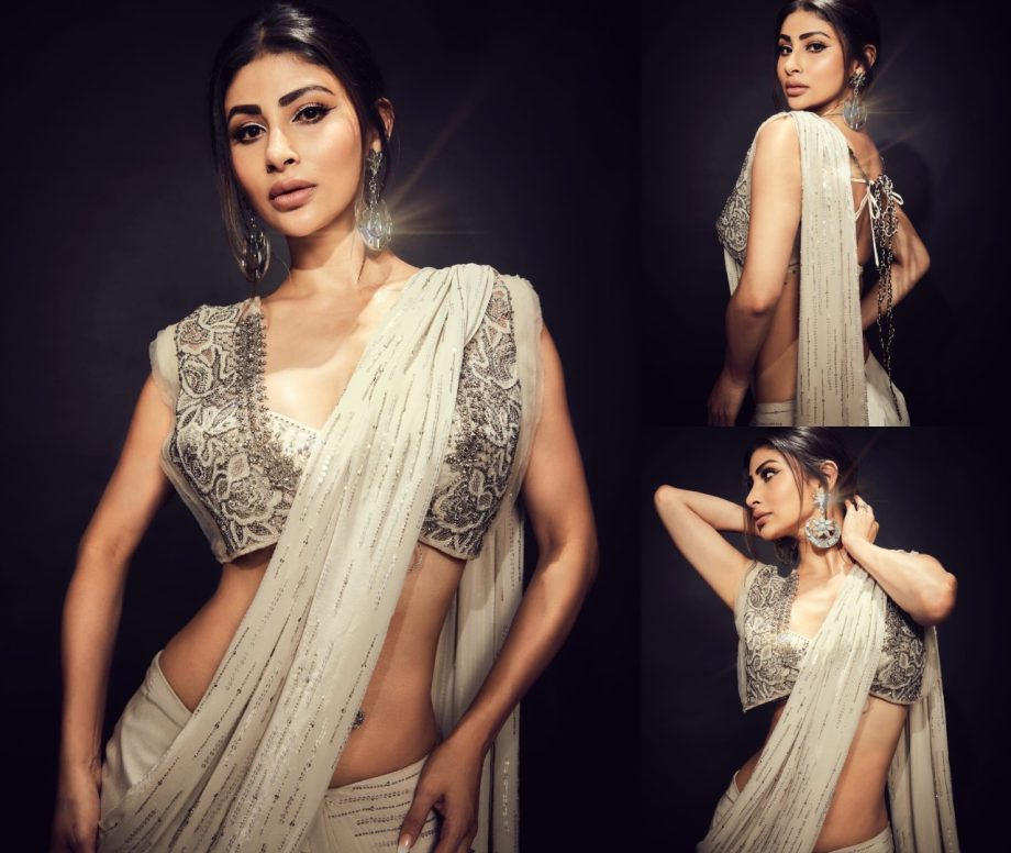 Channel Your Inner Diva Like Shehnaaz Gill, Mouni Roy, And Rubina Dilaik In Designer Saree 897149