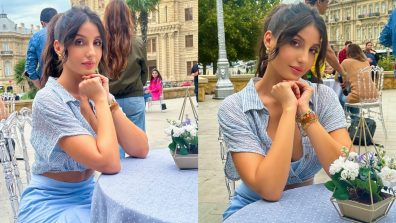 Check Out: Nora Fatehi Channels Doll Vibes in a Stunning Blue Co-ord Set