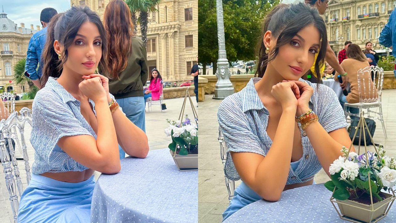 Check Out: Nora Fatehi Channels Doll Vibes in a Stunning Blue Co-ord Set 895431