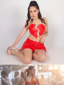 Urfi Javed Stuns in a Spicy Red Dresses, From a Daring Cutout Design to a Touch of Ethnic Wear