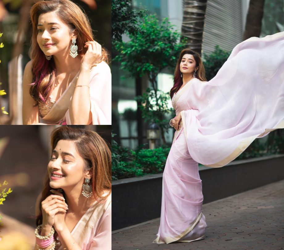 Desi Saree Showdown: Rubina Dilaik in a Printed Saree or Tina Datta in a Plain Saree: Whose Saree Look Wins Your Heart? 894492