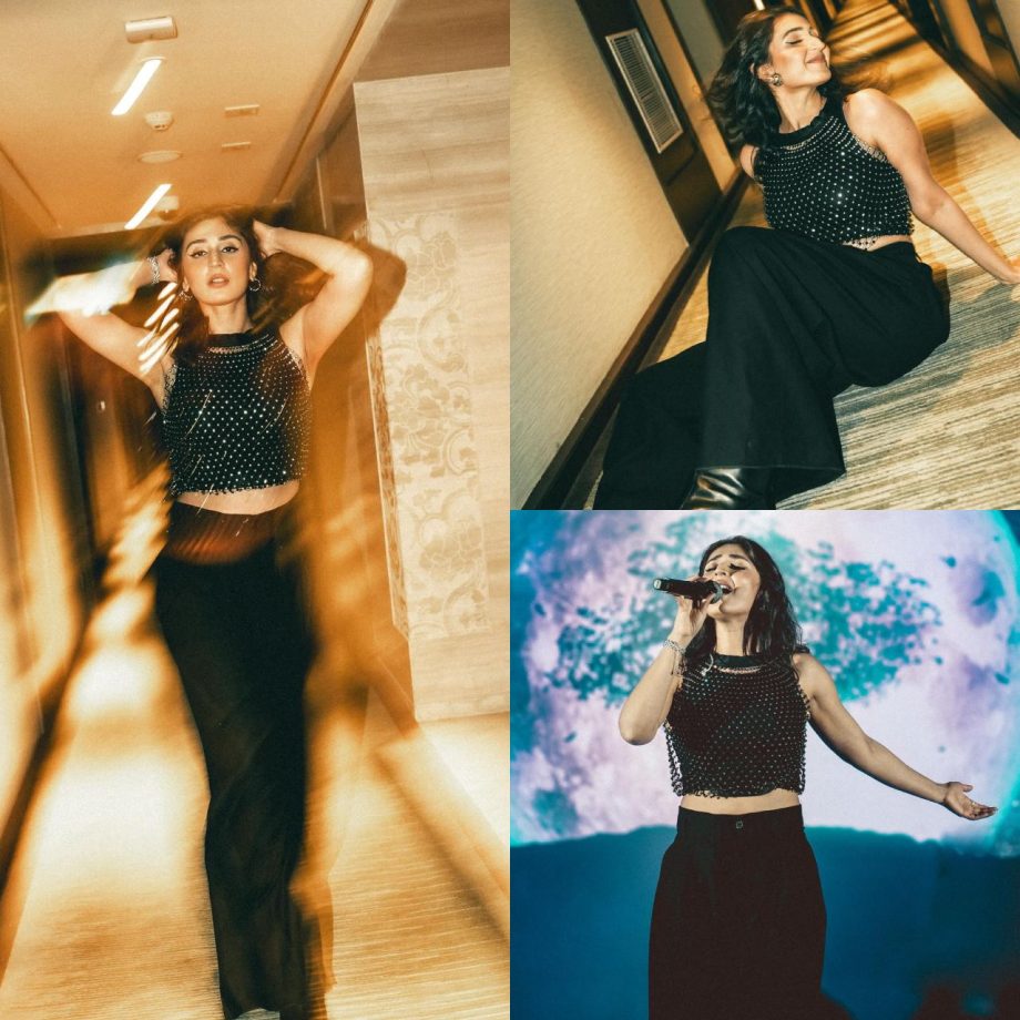 Dhvani Bhanushali Looks Ravishing In Classy Crop Top And Pants, See Pics! 896441