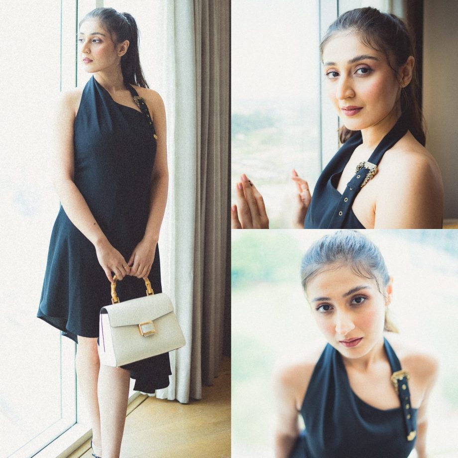 Dhvani Bhanushali Looks Stunning In Black Halter-Neck Dress, Flaunts Her Toned Physique! 897714