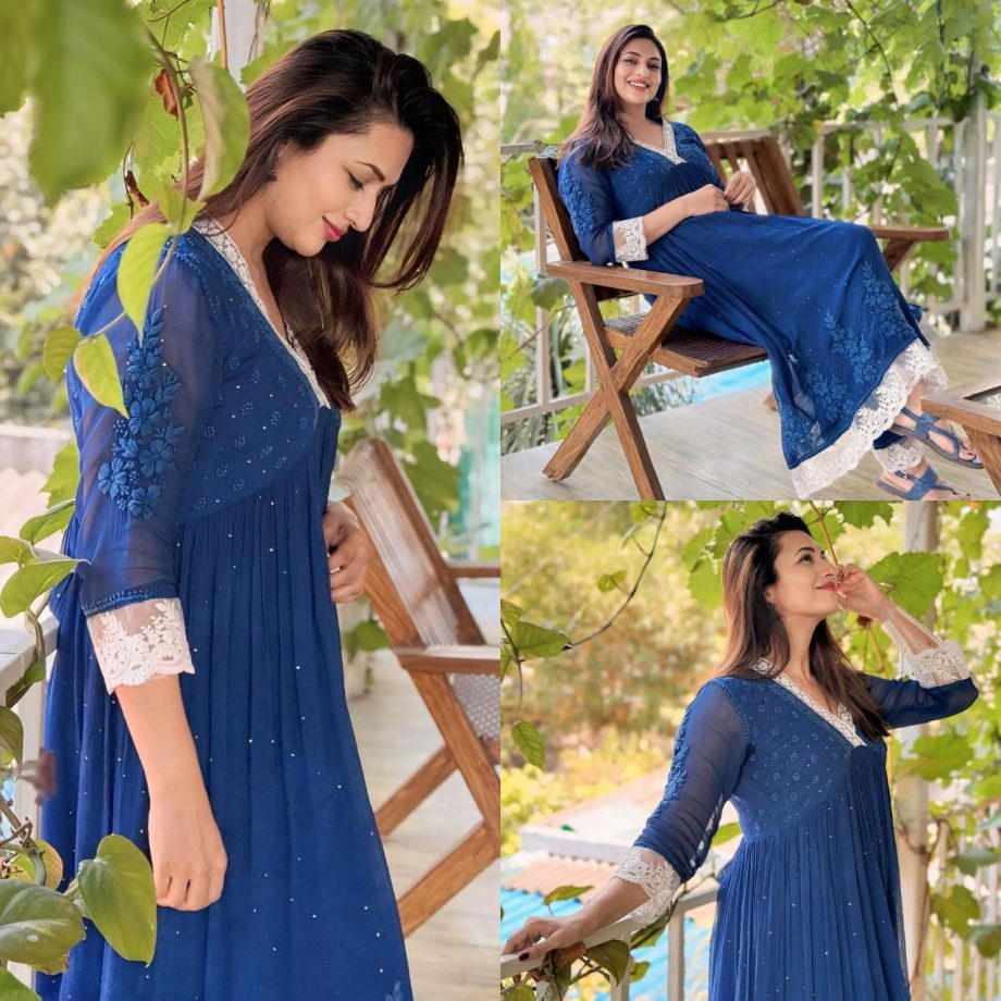 Divyanka Tripathi Stuns in a Blue Anarkali Kurta is an Ideal Pick for Summer Season, See Pics! 894767