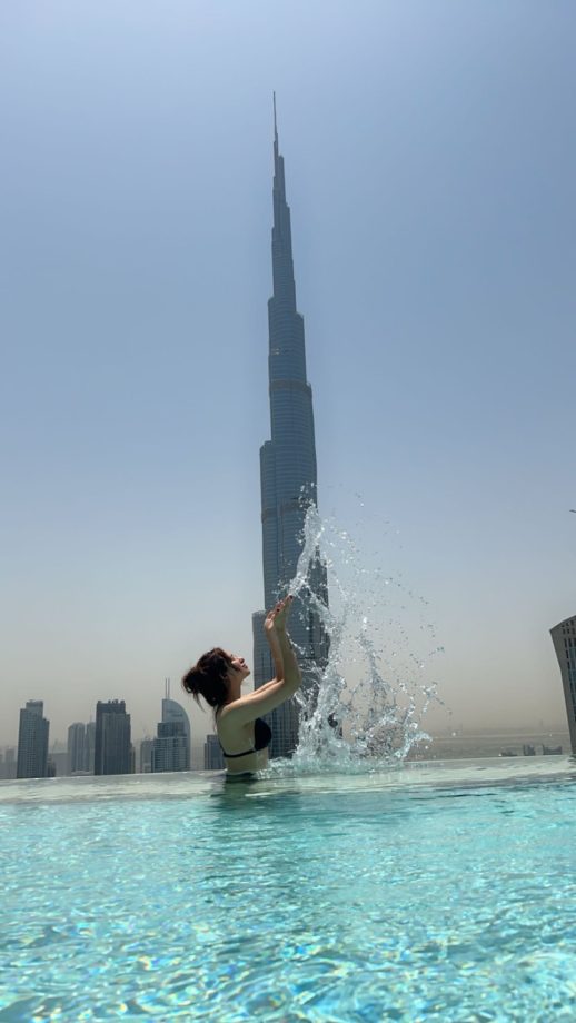 Dubai Dairies: Avneet Kaur And Mahira Sharma Enjoy Chilling Moments In Front Of Burj Khalifa 896063