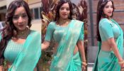 Elegant Beauty: Monalisa Looks Ethereal in a Traditional Blue Saree, Watch the Video!