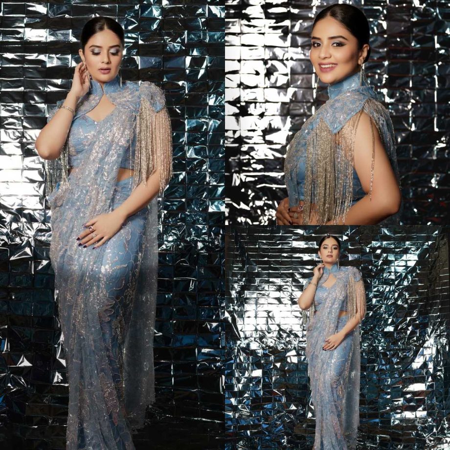 Elevate Your Saree Look With Hairstyles Inspired By Sreemukhi, Curls-Bun 894325