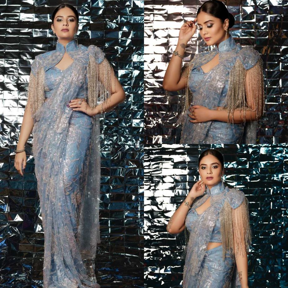 Elevate Your Saree Look With Hairstyles Inspired By Sreemukhi, Curls-Bun 894326
