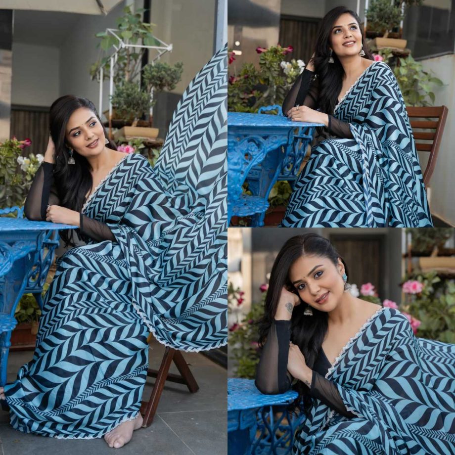 Elevate Your Saree Look With Hairstyles Inspired By Sreemukhi, Curls-Bun 894329