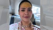 Esha Gupta’s ‘Carfie’ Picture of Herself Showing Her Spiritual Side in an Ethnic Saree