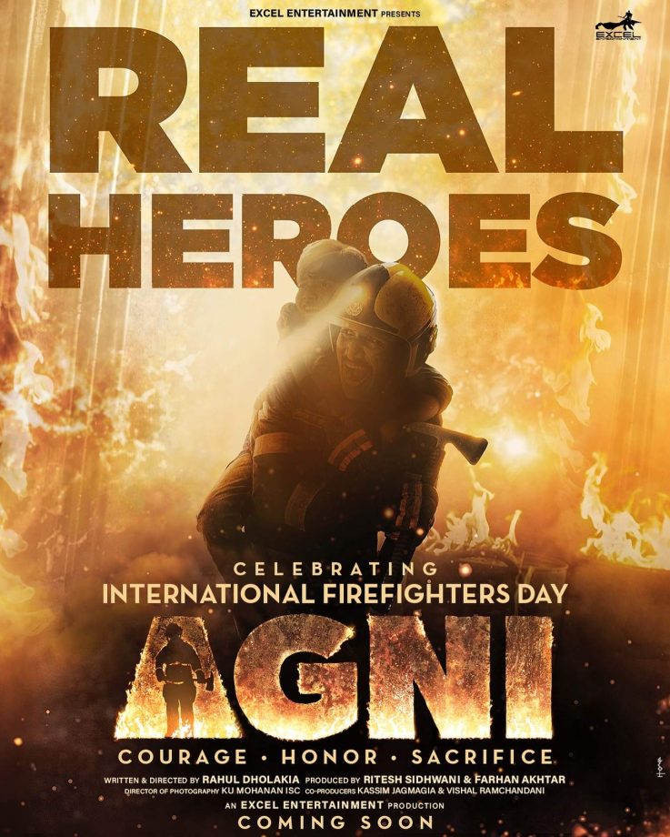 Excel Entertainment unveils the first poster of their upcoming film, 'Agni', on International Firefighters Day! Check it out! 893786