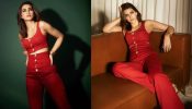 Fashion Alert: Kriti Sanon Elevates Her Style with a Red Co-ord Set, Perfect for Your Casual Outing
