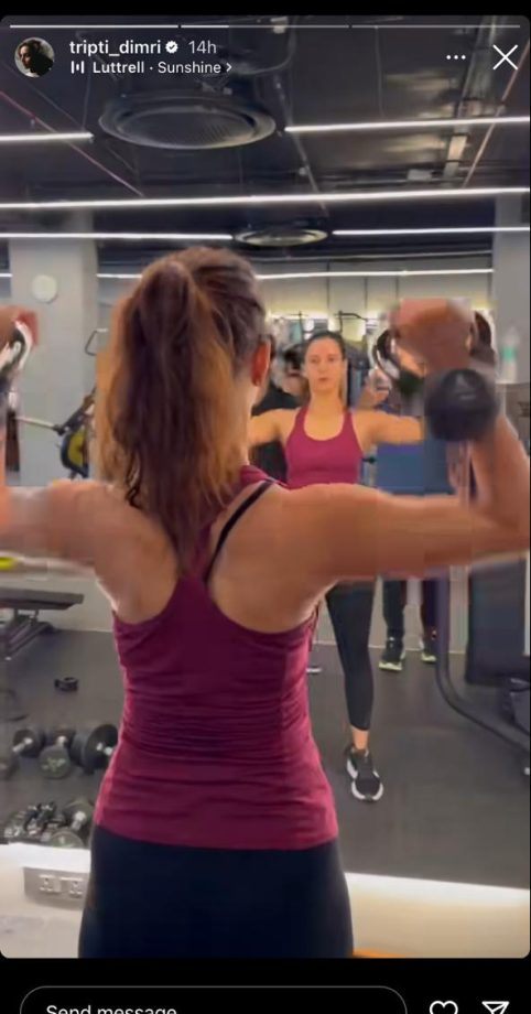 Fitness Freak: Tripti Dimri Mid-Week Motivation With Intense Biceps Workout! 897581