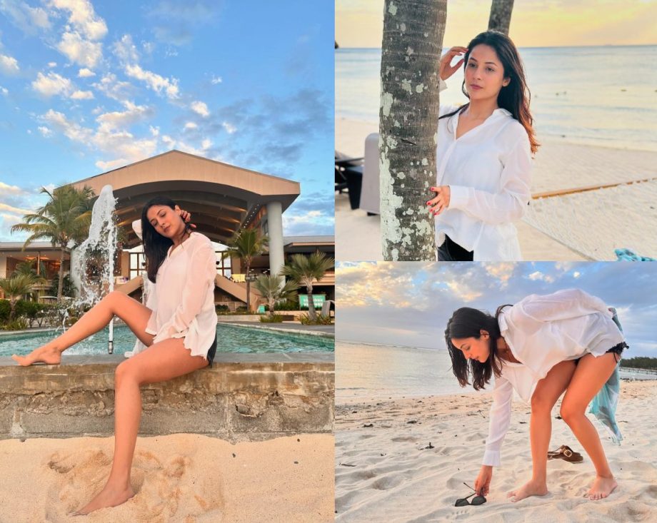 From Poolside Glam to Beachside Bliss: Shehnaaz Gill, Amyra Dastur & Mouni Roy's Aquatic Adventures! 896717