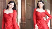 Gauahar Khan Spices Things Up in a Red Ruched Dress, Fans Fawn Over Her Fiery Look! 893763