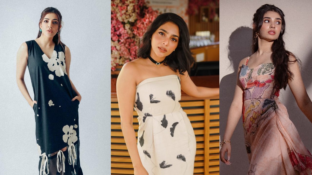 Grab The Spotlight Like South Divas Kajal Aggarwal, Aishwarya Lekshmi & Krithi Shetty In Party Wear Dress 897887