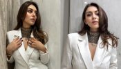Hansika Motwani Adds A Desi Spin To Her White Blazer Glam With Oxidised Necklace, See How 895243
