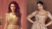 Hansika Motwani's Bodycon Gown Vs. Sreemukhi's Ball Gown: Who Slays In Golden Glam Better? 897120