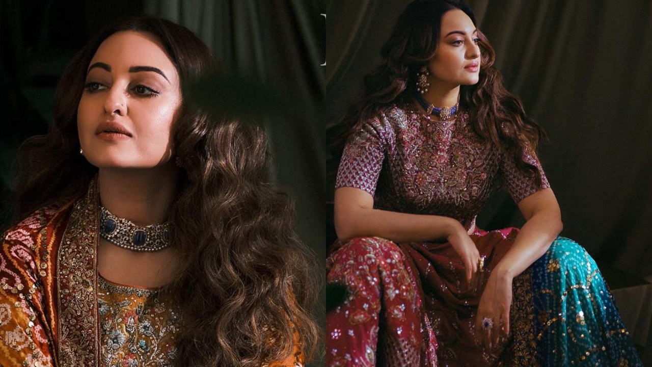 Heeramandi Fareedan Aka Sonakshi Sinha Flaunts Her Glamour In Designer Bandhani Ethnic Outfits 896795