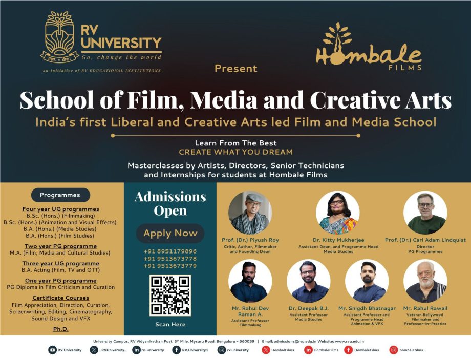 Hombale Films- One of the most exciting & biggest Indian production house to start their own film, media and creative arts institute 895980