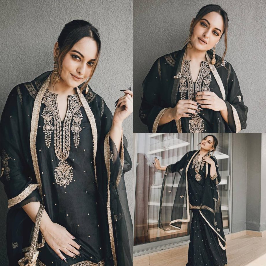 In Photos: Sonakshi Sinha Redefines Classic Elegance In Black Sharara 895061
