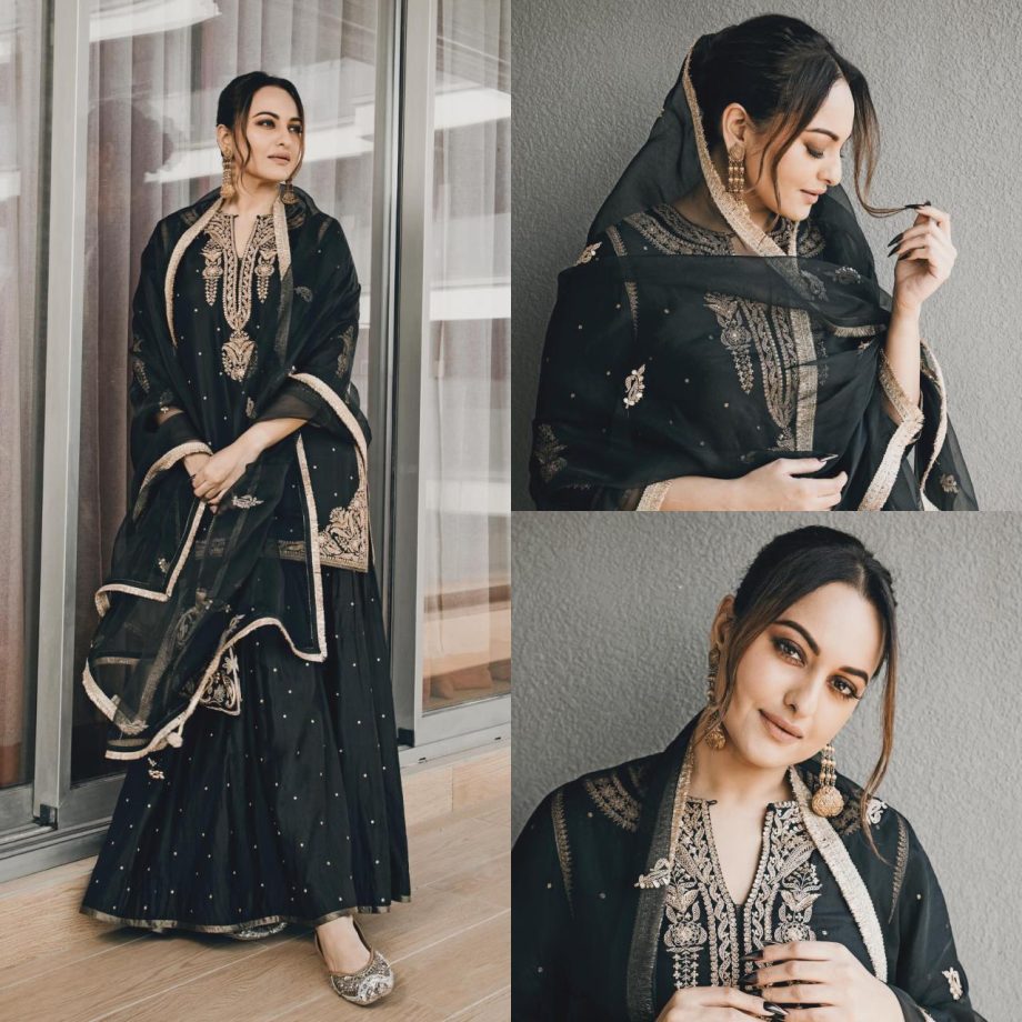 In Photos: Sonakshi Sinha Redefines Classic Elegance In Black Sharara 895062