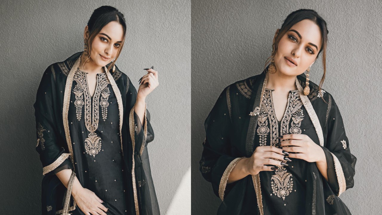 In Photos: Sonakshi Sinha Redefines Classic Elegance In Black Sharara 895063