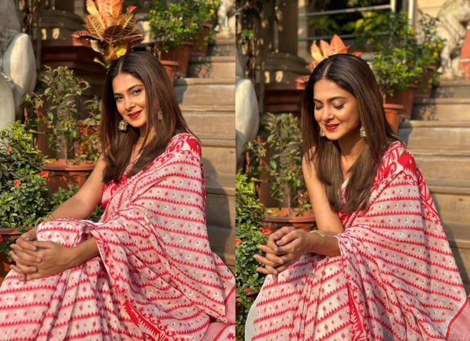 Jennifer Winget Inspired Stunning Printed Saree is a Perfect Pick For Your Summer Festive Season 894637