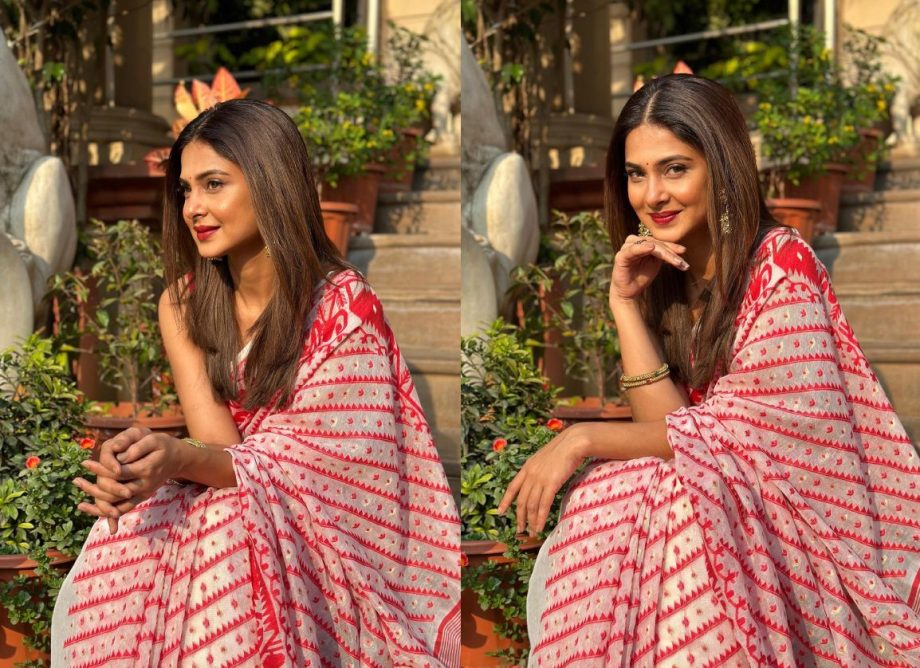 Jennifer Winget Inspired Stunning Printed Saree is a Perfect Pick For Your Summer Festive Season 894636