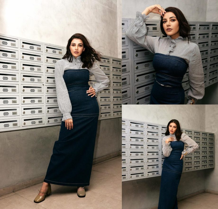 Kajal Aggarwal Looks Stunning In A Classy Denim Top And Skirt, See Photos! 896609