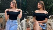 Kani Gaming aka Kanika Bisht keeps it Cool and Casual in an Off-shoulder Black Top and Denim Mini Skirt, Embracing Staycation Vibes in Dehradun! 893792