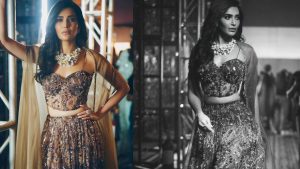 Karishma Tanna's Dazzling Brown Lehenga Is A Outfit You Can Wear For Weddings To Parties 894102