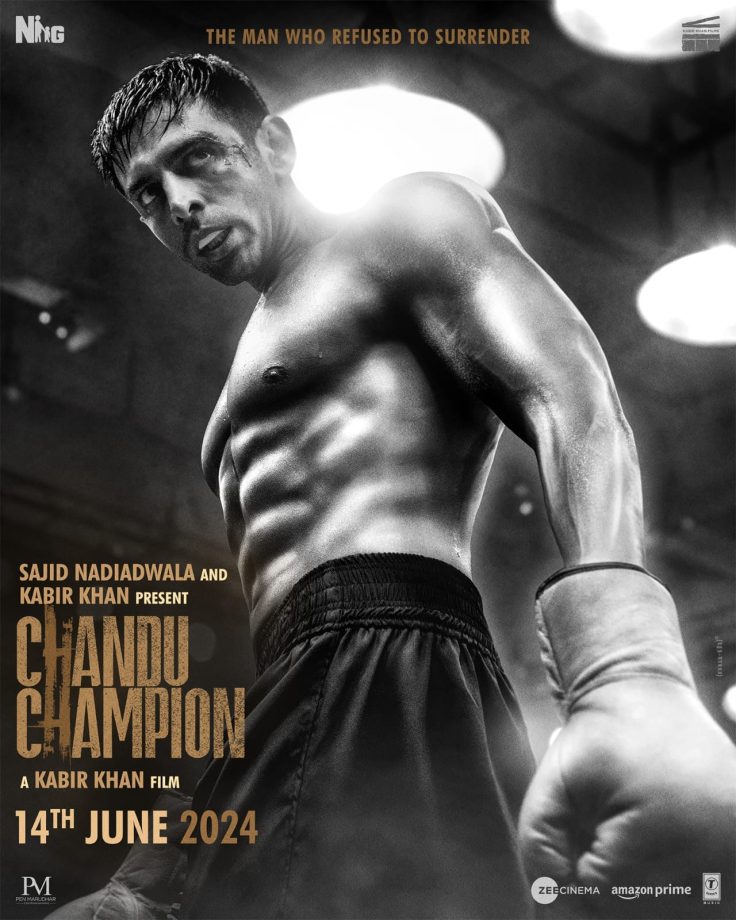 Kartik Aaryan Packs a Punch with Transformation as Boxer in the second poster of Sajid Nadiadwala and Kabir Khan's Chandu Champion! 895350