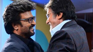Legends Reunite: Rajinikanth & Amitabh Bachchan share a warm hug on the sets of ‘Vettaiyan’