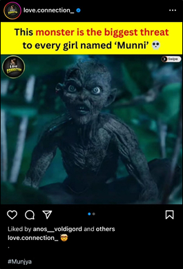 MADDOCK FILMS’ ‘MUNJYA’, INDIA'S FIRST CGI ACTOR BECOMES INTERNET’S NEWEST MEME SENSATION! 896379