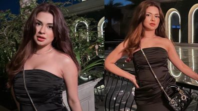 Make a Statement with Avneet Kaur’s Stylish Black Strapless Gown is an Ideal Pick For Your Dinner Date!