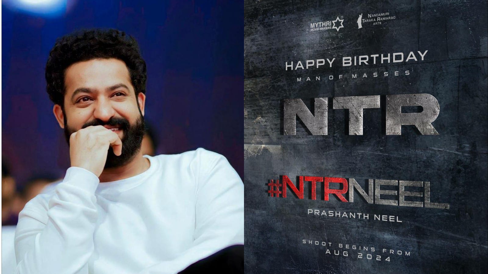 Mega Collaboration: NTR Jr & 'KGF' director Prashanth Neel officially announce 'NTRNeel' 895904