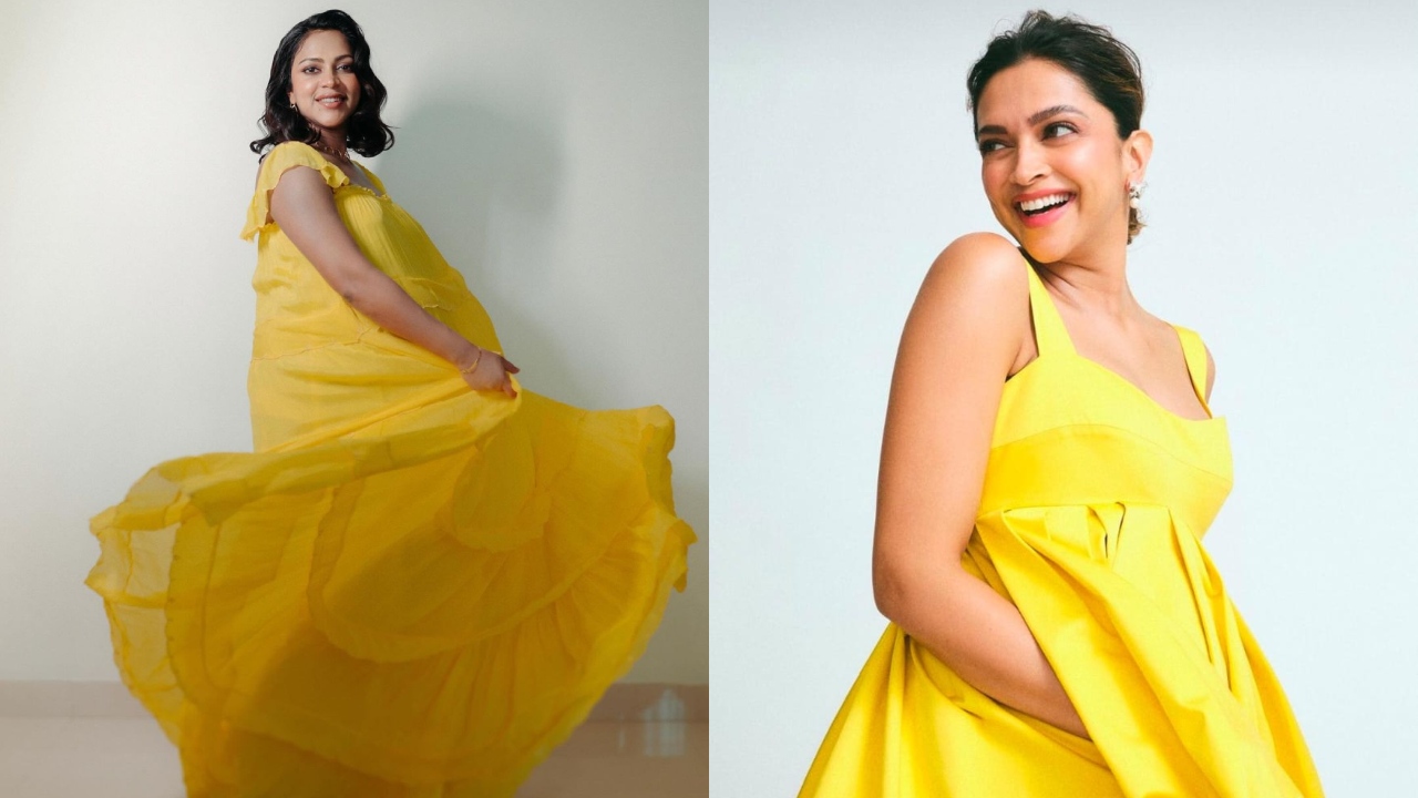 Moms-to-be Deepika Padukone And Amala Paul In Yellow Maxi Dress- Who's Slay Maternity Fashion? 896898