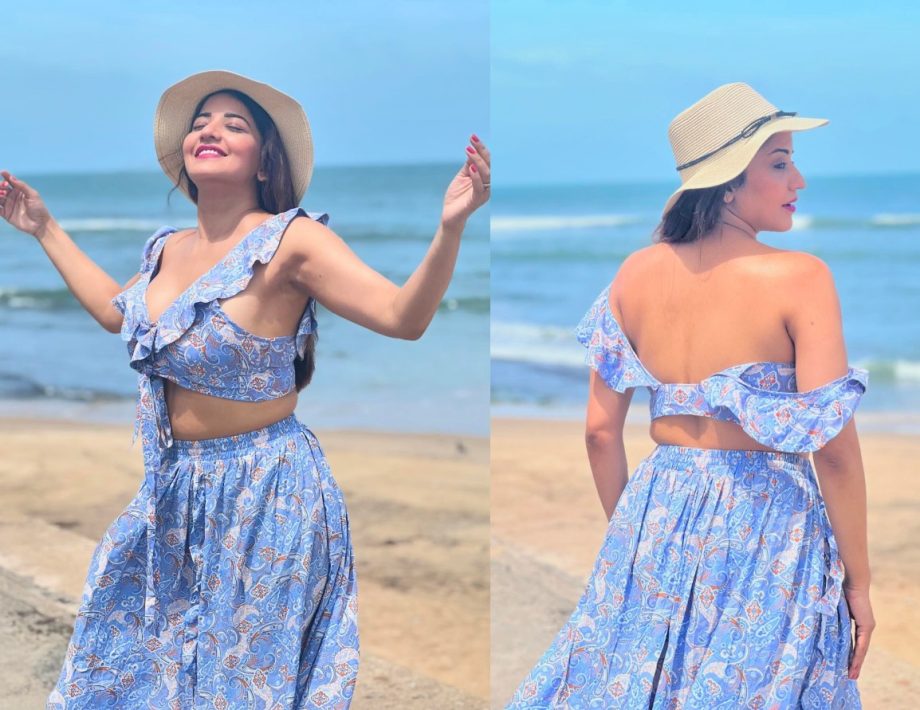 Monalisa Goes Bold In A Blue Co-Ord Set, See Photos! 896356