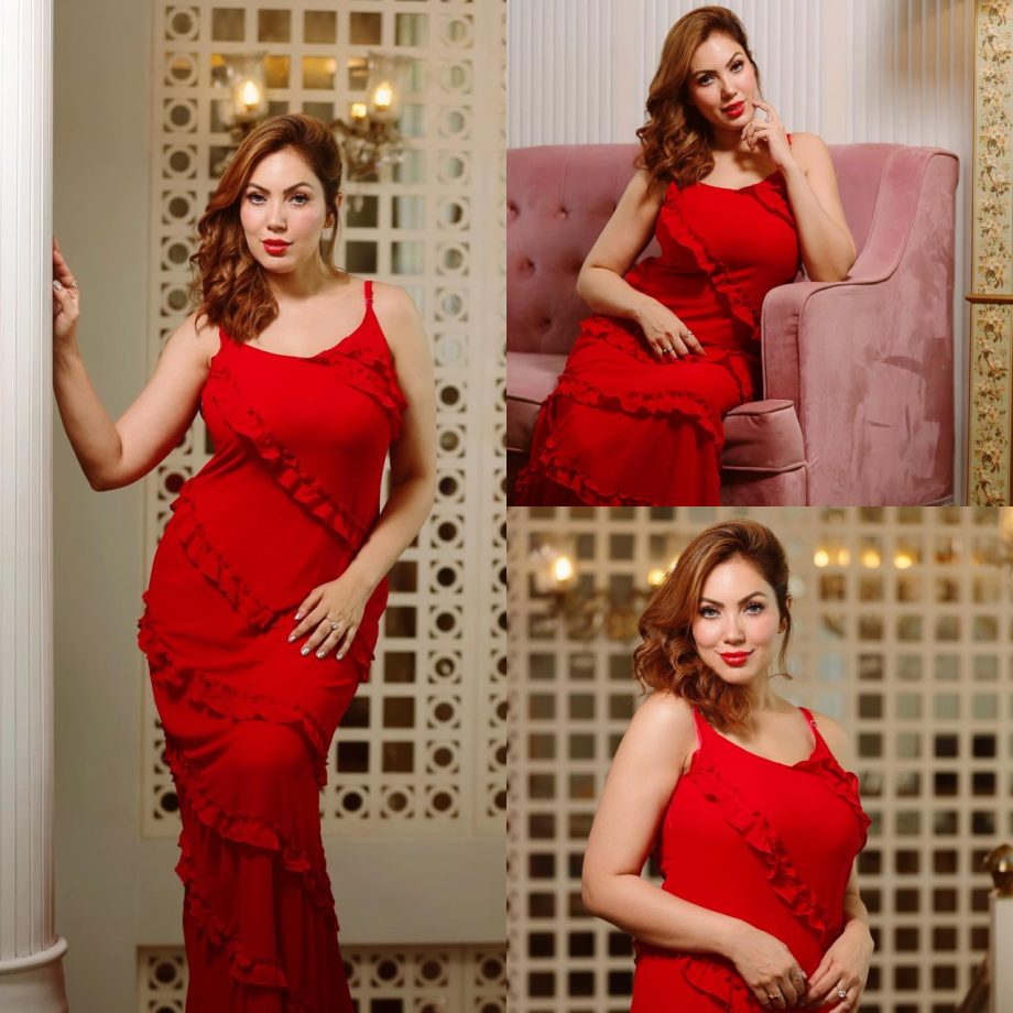 Munmun Dutta Vs. Nia Sharma: Who Looks Breathtakingly Beautiful In Red Ruffle Dress? 895033