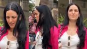 Natasa Stankovic reacts to a pap asking her about the divorce rumors with Hardik Pandya