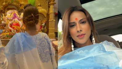 Nia Sharma Visits Siddhivinayak Temple; Follows The Tradition Before Launch of Her Show Suhagan Chudail On Colors