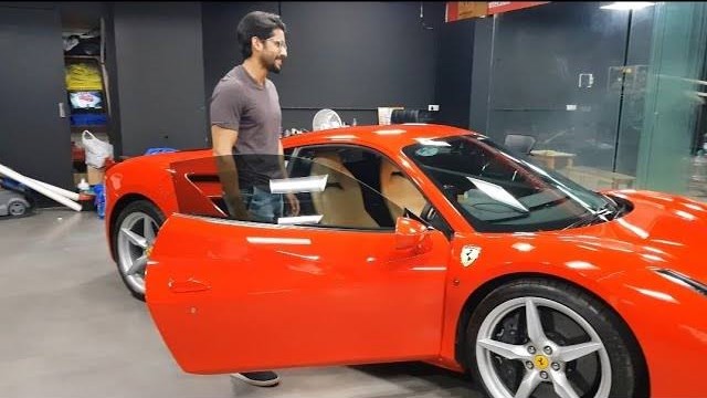 Parading through Naga Chaitanya's expensive car collection; from a Ferrari to now a Porsche 896506