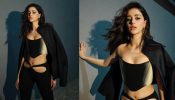 [Photos] Ananya Panday Looks Stunning In An All-Black Jacket Set 896083