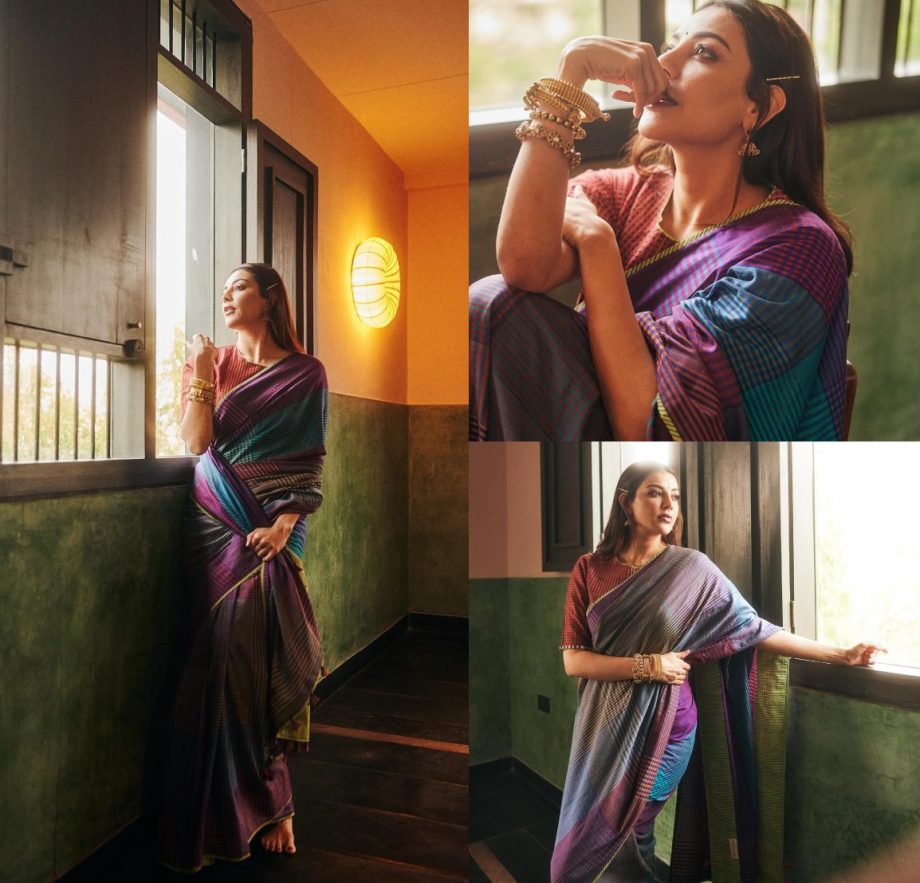 [Photos] Kajal Aggarwal Redefines Elegance In A Giza Cotton Saree 896700