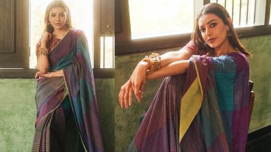 [Photos] Kajal Aggarwal Redefines Elegance In A Giza Cotton Saree