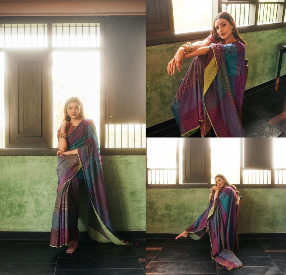 [Photos] Kajal Aggarwal Redefines Elegance In A Giza Cotton Saree 896699