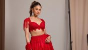 [Photos] Rakul Preet Singh Looks Regal Beauty in a Red Lehenga Set 895467